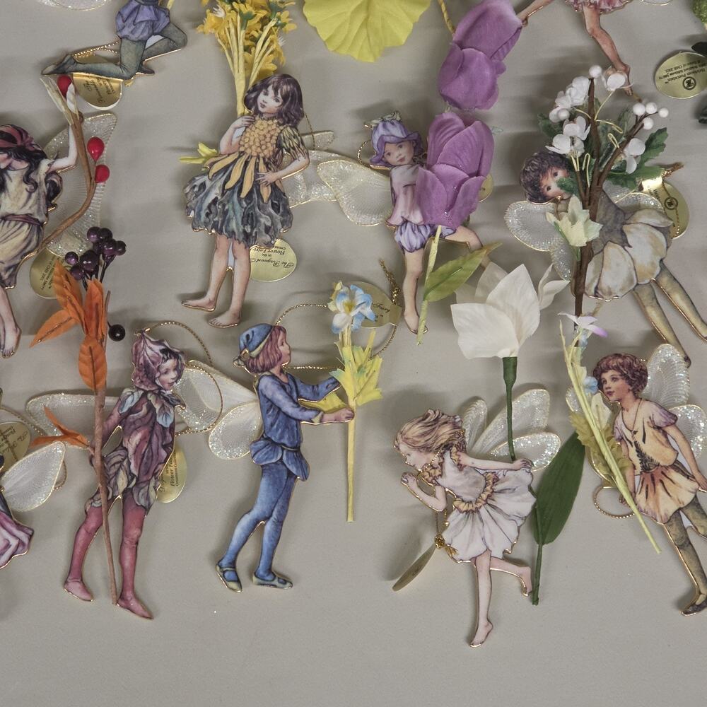 Bradford Editions Flower Fairies Complete 36 Ornament Collection w/ COAs 2000 - Picture 9 of 12